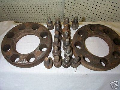 Ford tractor dual wheel spacer with spacer nuts 48-64