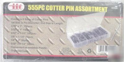 Iit 555 pc. cotter pin assortment