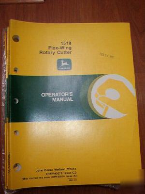 John deere operators manual 1518 rotary cutter
