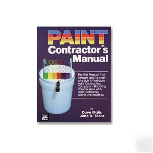 New paint contractor's manual construction books
