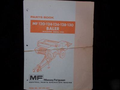 Original massey 120-124-126-128-130 baler parts manual