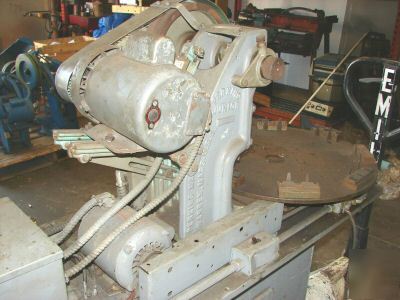 Perkins junior punch press turret wheel machine 120V
