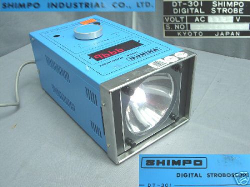 Shimpo dt-301 digital stroboscope- powers up