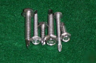 #10 x 1 1/2 self-drilling (tek) 410 stainless screws