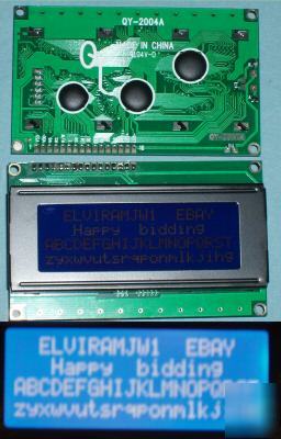 20X4 blue lcd display module HD44780 uk stock p.d.q.