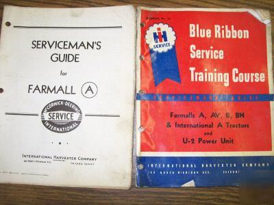 Blue ribbon service manual for farmall a 