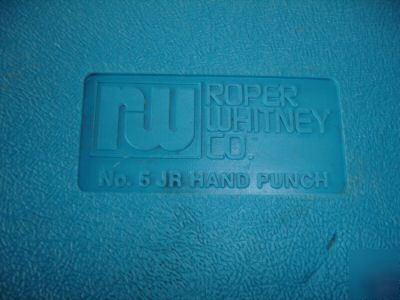 Jr hand punch no. 5 roper whitney co. 
