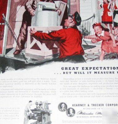 Kearney & trecker milwaukee machine tools eq-2 1946 ads