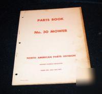 Massey ferguson 30 mower parts book