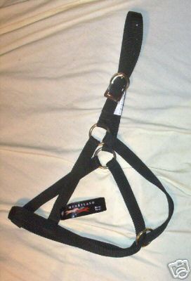 New cow halter - black- large - - horse tack