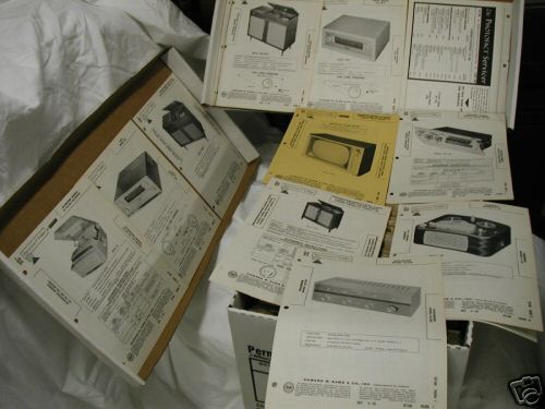 Sams photofact folders--full sets--vintage 621-630
