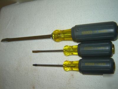Stanley vinyl grip 3-piece screwdriver contractor grade