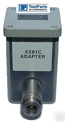 06-02666 hp/agilent X281C waveguide adapter n-female rf