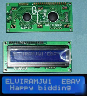 16X2 lcd module white characters blue backlight HD47780