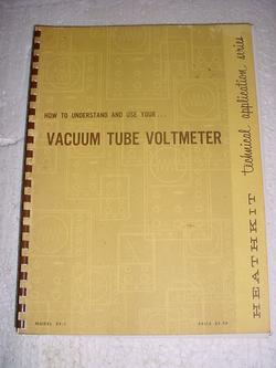 1961 heathkit vtvm vacuum tube voltmeter manual ef-1
