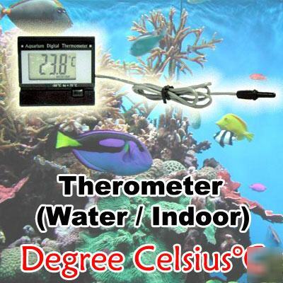 2 in 1 aquarium thermometer for fish tanks, temperature