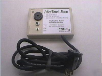Failed circuit alarm, power failure alarm