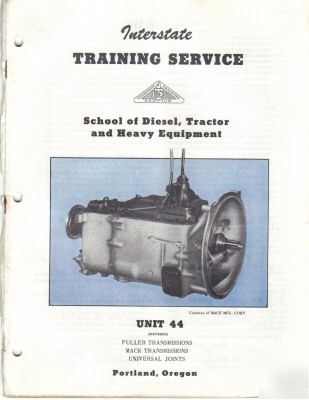 Fuller transmission service repair manual mack