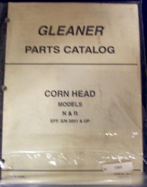Gleaner n r corn head parts manual