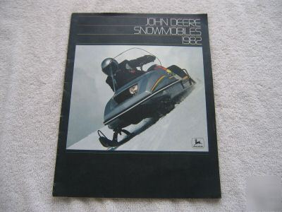 John deere snowmobiles sales brochure 1982