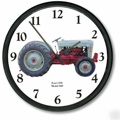 Restored ford tractor model 800 1955 wall clock