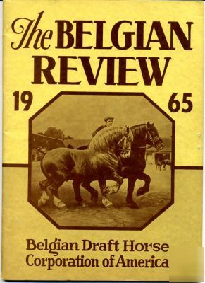 1965 the belgian review draft horse breeder magazine 