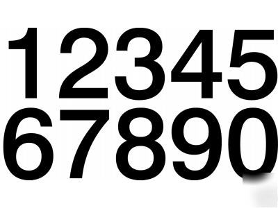 4 inch high vinyl business apartment address numbers