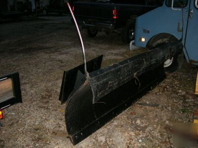 9FT angle skid steer plow with hydralics
