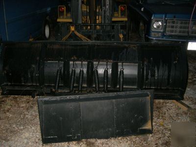 9FT angle skid steer plow with hydralics