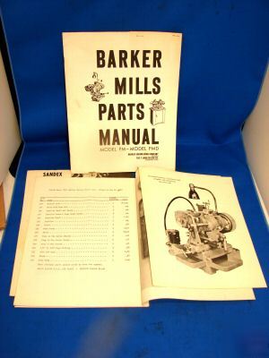 Baker pm benchtop mill milling machine 4X12