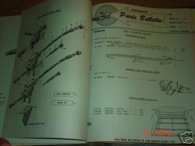 Cockshutt parts bulletin from 1961 - diagrams / lists
