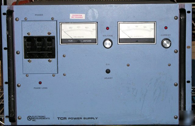 Emi 50T200-1 analog 0-40VDC 0-200ADC power supply