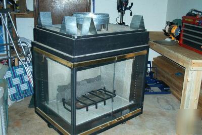 Fireplace - left corner natural gas superior model 8000