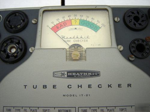 Heathkit it-21 vacuum tube tester 