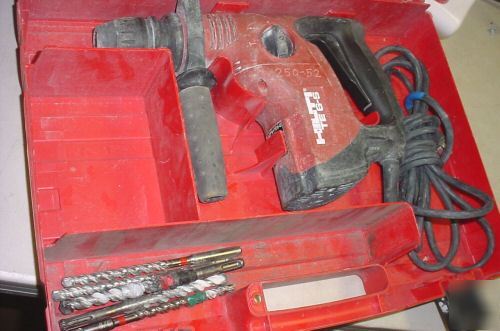 Hilti te 6-s rotary hammer drill w/bits and hardcase