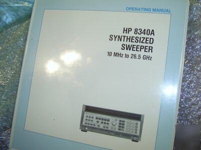 Hp manual 08340-90239 synthesized sweeper 8340A vol 1 