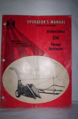 International forage harvester operator's manual 1970