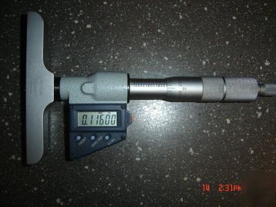 New digital depth micrometers by mitutoyo (0-6 inch) 