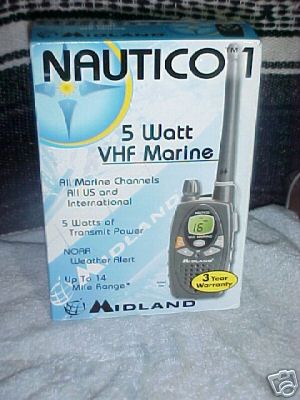 New midland vhf marine radio handheld, NT1VP - in box