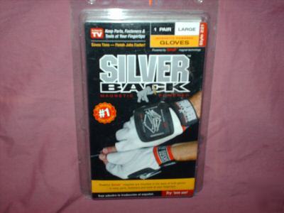 New silvereback fingerless work gloves