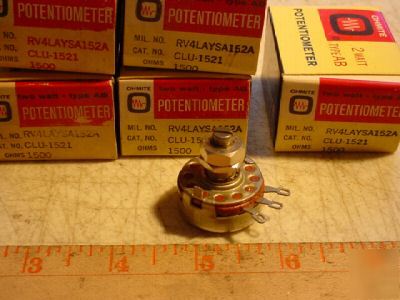 Ohmite clu-1521 potentiometer control 1500 ohm 2W 5PC