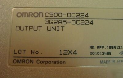 Omron output control module OC224 250V ac or 24VDC 2A