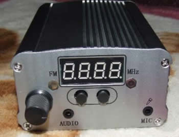 Powerful 15W fm radio station transmitter -- mic input