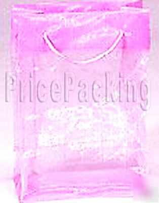 12- 4X6X2 pink miniature organza totes tote bag- pk ^