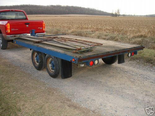 12' trailer equipment wood hauler tractor skidsteer