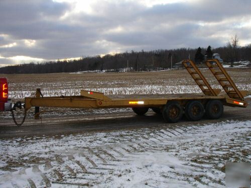 18' equipment backhoe dozer skid steer tractor trailer