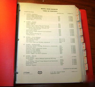 Case 1150B crawler tractor service repair shop manual