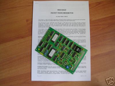 G3RUH 9600 baud packet modem