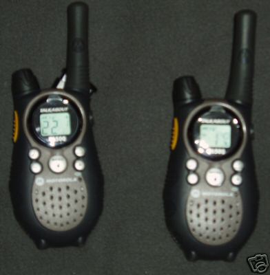 Like new motorola talk about walkie talkies. .