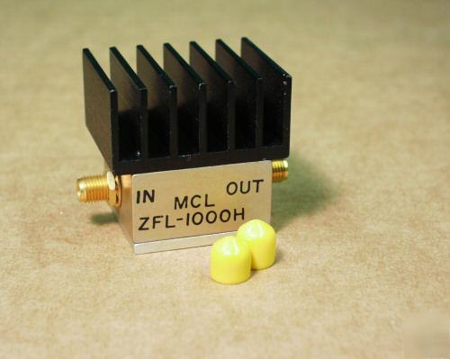 Mini circuits zfl-1000H amplifier, 28DB gain, +20DB out